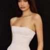 Angelica Crystal Satin Strapless Korsetter