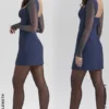 Angelie Midnight Stretch Crepe Plunge Mini Kjoler