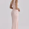 Angeline Blush Satin Korsetter Maxi Kjoler – Begrenset utgave