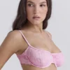 Antibes rosa paisley-bikini-topper med bøyle
