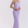 Antonina Orchid Lace Korsetter Maxi Kjoler