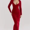 Aria Scarlet Chenille Sweetheart-kjol