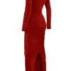Aria Scarlet Chenille Sweetheart-kjol