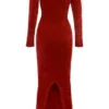 Aria Scarlet Chenille Sweetheart-kjol