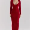 Aria Scarlet Chenille Sweetheart-kjol