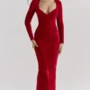 Aria Scarlet Chenille Sweetheart-kjol