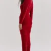 Aria Scarlet Chenille Sweetheart-kjol