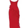 Ariela Cherry Ruffle Maxi-kjoler