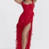 Ariela Cherry Ruffle Maxi-kjoler