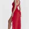 Ariela Cherry Ruffle Maxi-kjoler