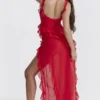 Ariela Cherry Ruffle Maxi-kjoler