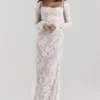 Artemis Vintage kremfarget maxi-kjol