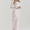 Artemis Vintage kremfarget maxi-kjol