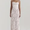 Artemis Vintage kremfarget maxi-kjol