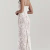 Artemis Vintage kremfarget maxi-kjol
