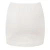 Asher Ivory Cashmere Mini Skjørt