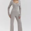 Hunter Grey Cashmere Straight Leg Bukser