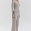 Hunter Grey Cashmere Straight Leg Bukser