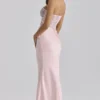 Ayana rosa blonder + sateng maxi korsetter-kjoler