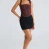 Balconette Chocolat-korsetter-topper