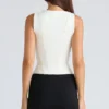Balconette Ivory Fitted Korsetter Top