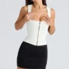 Balconette Ivory Fitted Korsetter Top