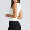 Balconette Ivory Fitted Korsetter Top