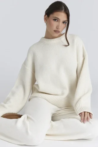 Bear Ivory grov strikket gensere