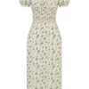 Bellucci Garden Print Shirred Sommerkjoler