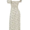 Bellucci Garden Print Shirred Sommerkjoler