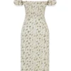 Bellucci Garden Print Shirred Sommerkjoler