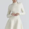 Bonnie Cream Merinoull Skater Minikjoler