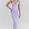 Breeze Orchid Satin Korsetter Maxi Kjoler