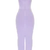 Breeze Orchid Satin Korsetter Maxi Kjoler