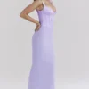 Breeze Orchid Satin Korsetter Maxi Kjoler