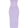 Breeze Orchid Satin Korsetter Maxi Kjoler