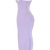 Breeze Orchid Satin Korsetter Maxi Kjoler