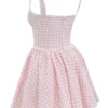 Brigitte Strawberry Shortcake Gingham Korsetter Mini Kjoler