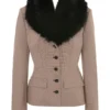 Buckingham Puppytooth Check Hourglass Jakker