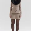 Buckingham Puppytooth Check Hourglass Jakker