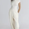Caia Ivory Wool Boucle Knit Topper