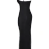 Calla svart maxi-kjol med perledekor