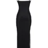 Calla svart maxi-kjol med perledekor