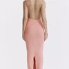 Camelia Apricot Plunge Maxi-kjoler