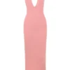 Camelia Apricot Plunge Maxi-kjoler