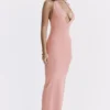 Camelia Apricot Plunge Maxi-kjoler