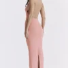 Camelia Apricot Plunge Maxi-kjoler