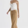 Cameron Caramel Relaxed Tailored Bukser