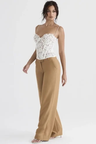 Cameron Caramel Relaxed Tailored Bukser