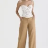 Cameron Caramel Relaxed Tailored Bukser